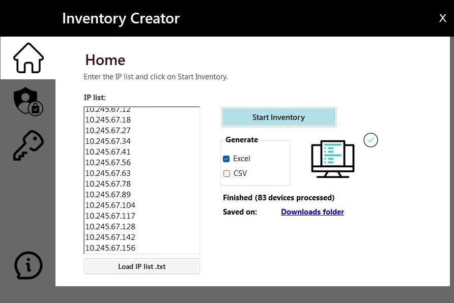 InventoryCreator Enterprise Dashboard